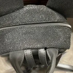 NWT Sparkling Silver Mickey Mouse Backpack s-l400.jpg main image 2